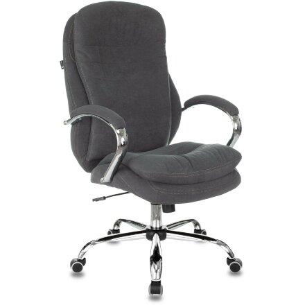 Кресло компьютерное Бюрократ для руководителя Бюрократ T-9950SL Fabric серый Alfa 44 крестовина металл хром мягкая обивка из 