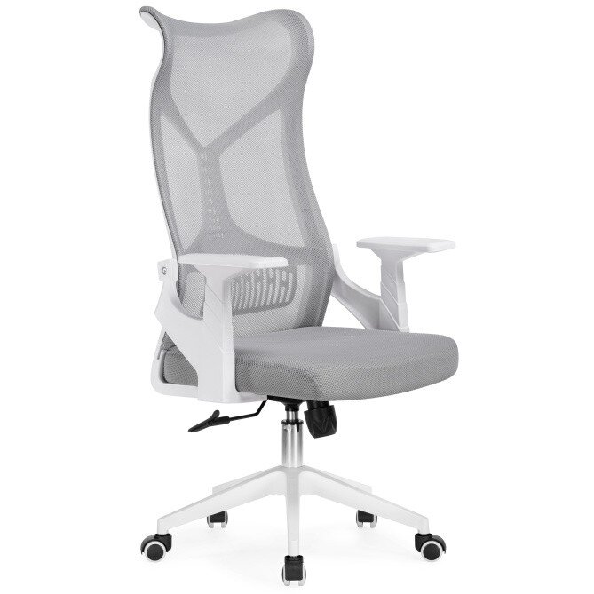 Компьютерное кресло Klif gray / white Компьютерное кресло Klif gray / white