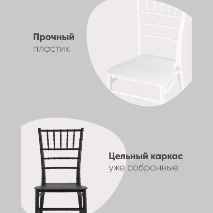 Стул Chiavari (Кьявари) пластик черный 