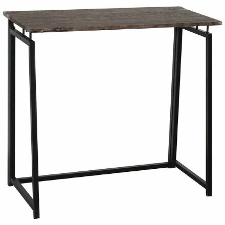 Стол на металлокаркасе BRABIX &quot;LOFT CD-001&quot;, 800х440х740 мм, складной, цвет морёный дуб, 641209 