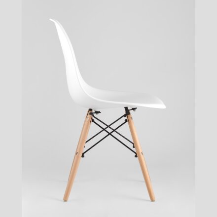 Стул Eames Style DSW белый (разборный каркас) 