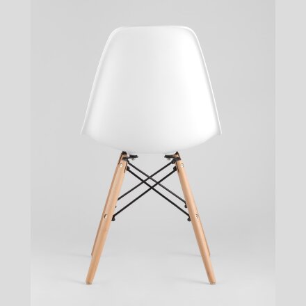Стул Eames Style DSW белый (разборный каркас) 