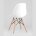 Стул Eames Style DSW белый (разборный каркас) 