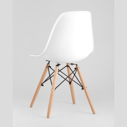 Стул Eames Style DSW белый (разборный каркас) 