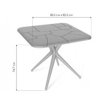 Пластиковый стол SHT-TU30/TT30 83/83 белый / белый