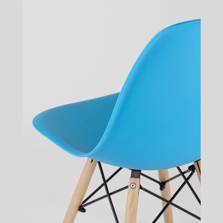 Стул Eames Style DSW бирюзовый x4 (разборный каркас) 