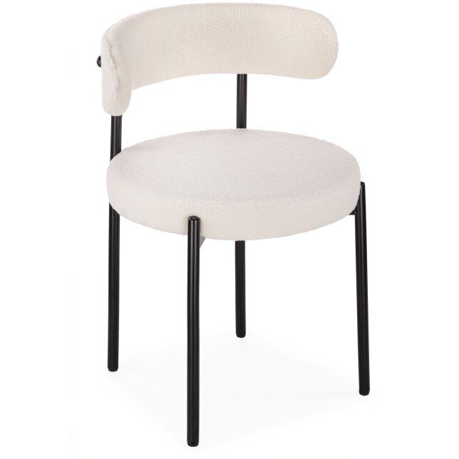 Стул на металлокаркасе Rudi white / black Стул на металлокаркасе Rudi white / black