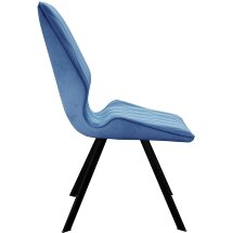 Стул DikLine 243 поворотный B8 BLUE, ножки черные