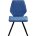 Стул DikLine 243 поворотный B8 BLUE, ножки черные 
