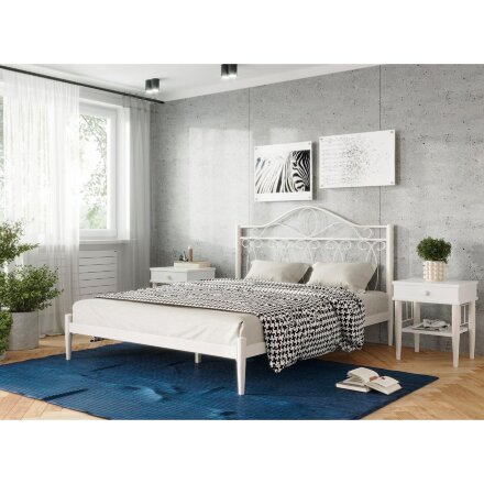 Кровать Кери 140х200 белая 