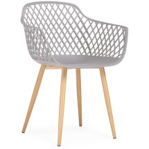 Пластиковый стул Rikon gray / wood