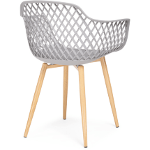 Пластиковый стул Rikon gray / wood