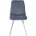 Стул DAIQUIRI BLUVEL-06 BLUE / белый каркас, велюр М-City 