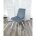 Стул DAIQUIRI BLUVEL-06 BLUE / белый каркас, велюр М-City 
