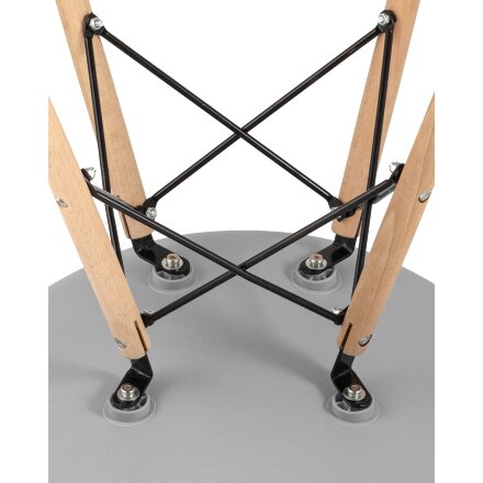 Стул Eames Style DSW черный (разборный каркас) 