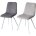 Стул DAIQUIRI BLUVEL-14 GREY / белый каркас, велюр М-City 