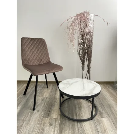 Стул DAIQUIRI BLUVEL-38 LATTE, велюр М-City 