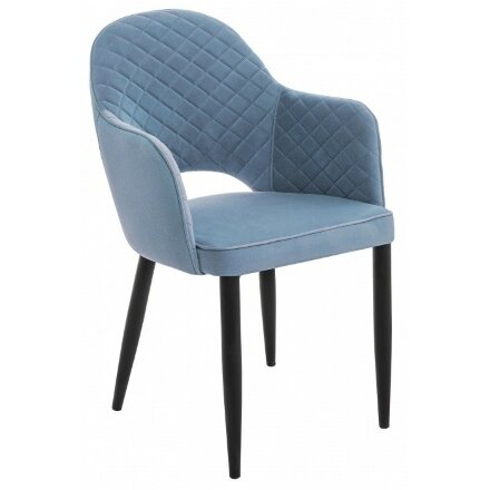 Стул на металлокаркасе Vener light blue 