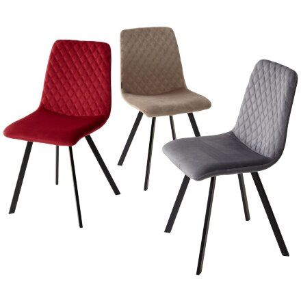 Стул DAIQUIRI BLUVEL-59 BERRY, велюр М-City 