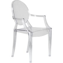 Стул обеденный DOBRIN LOUIS GHOST, цвет прозрачный