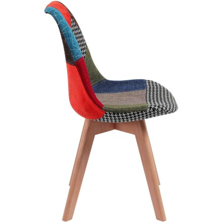 Стул Stool Group Jerry Soft Patchwork обивка ткань ножки массив дерева 