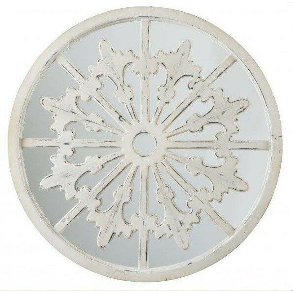 ЗЕРКАЛО НАСТЕННОЕ WALL DECOR A8010152 EMLEN WHITE 80*80 Белый ЗЕРКАЛО НАСТЕННОЕ WALL DECOR A8010152 EMLEN WHITE 80*80 Белый