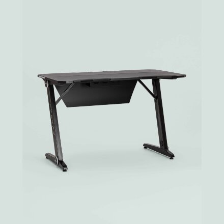 Стол геймерский Stool Group компьютерный игровой для геймеров TopChairs Space LED черный 