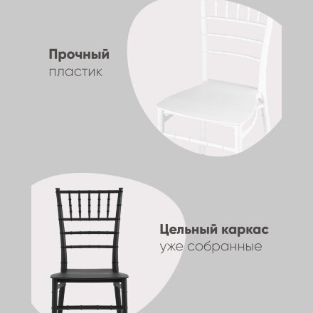 Стул Chiavari (Кьявари) пластик белый 