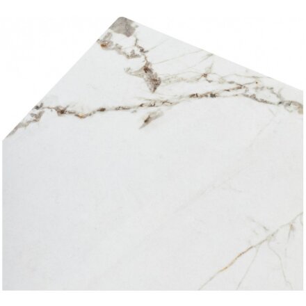 Керамический стол Corner 120 gloss golden jade solid ceramic / white 