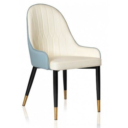 Стул на металлокаркасе на металлокаркасе Rendal light blue / white 