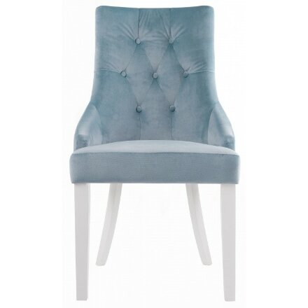 Стул деревянный Elegance white / blue 