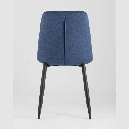 Стул Stool Group Канзас синий в мягкой тканевой обивке 