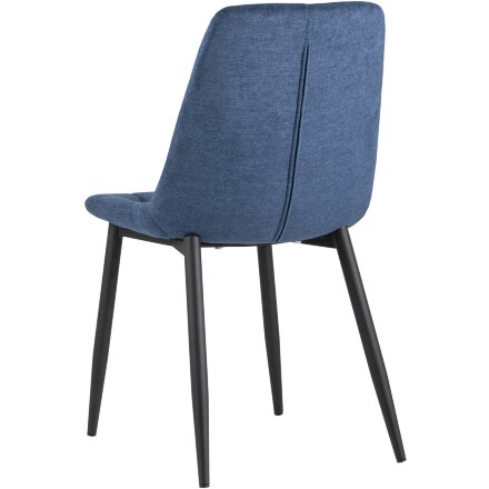Стул Stool Group Канзас синий в мягкой тканевой обивке 
