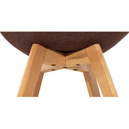 Стул Stool Group Milan, коричневый обивка ткань ножки массив дерева 