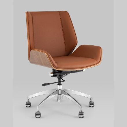 Кресло офисное TopChairs Crown SN коричневый 