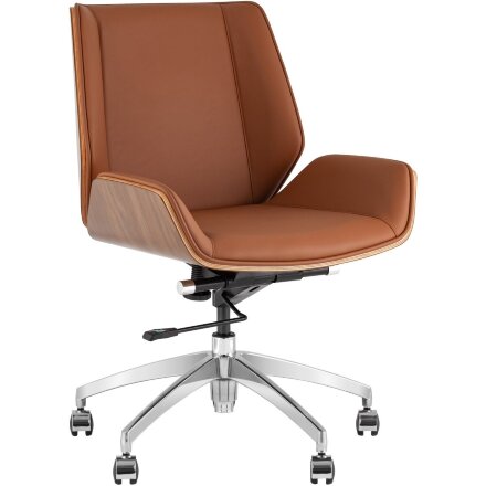 Кресло офисное TopChairs Crown SN коричневый 