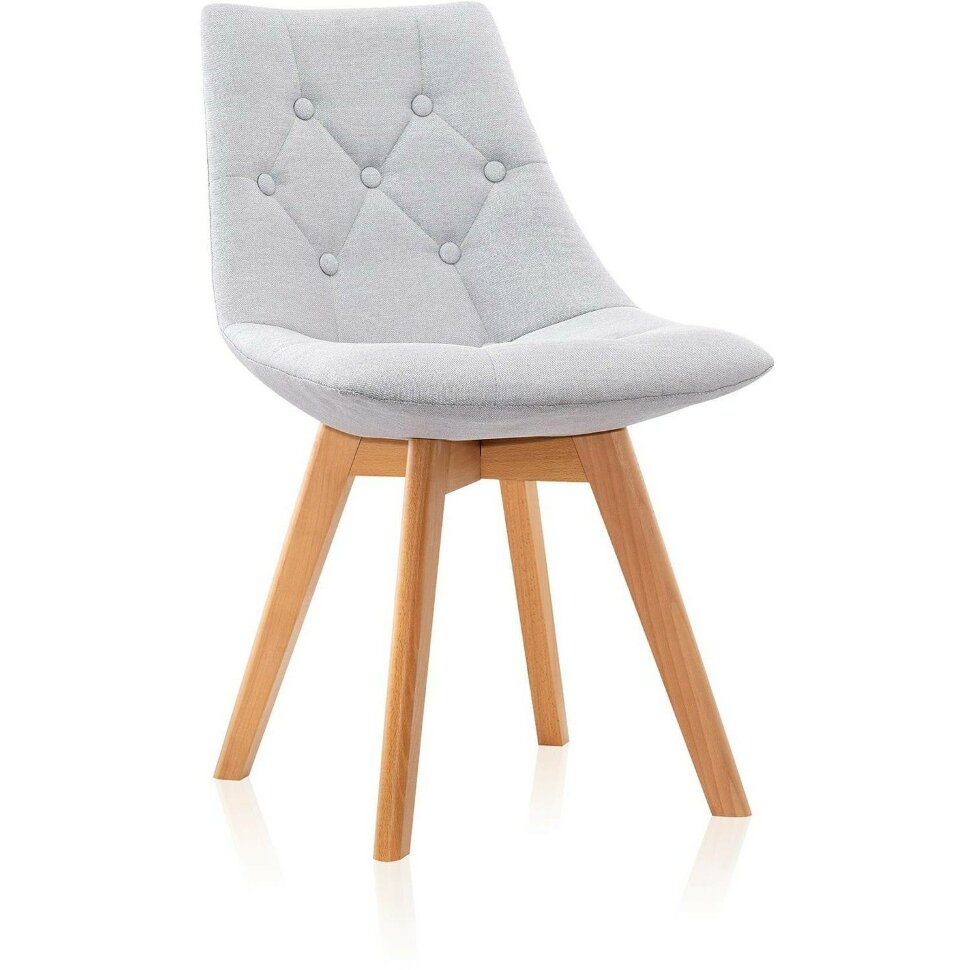 Стул Stool Group Milan, серый обивка ткань ножки массив дерева Стул Stool Group Milan, серый обивка ткань ножки массив дерева