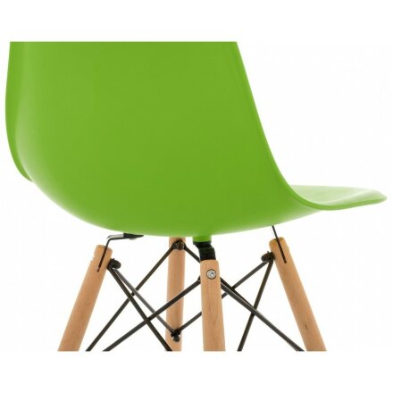 Пластиковый стул Eames PC-015 зеленый 