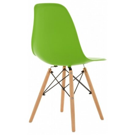 Пластиковый стул Eames PC-015 зеленый 